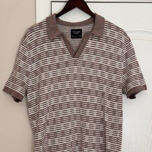 Abercrombie & Fitch Knit Polo Patterned Shirt Polo